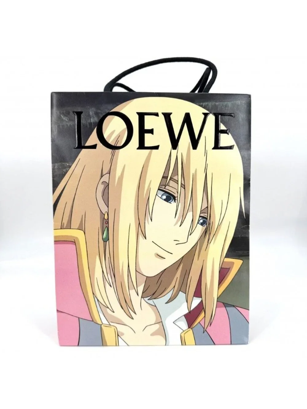 Loewe Pouch Studio Ghibli Collaboration Drawstring Howl's Moving Castle Cotton